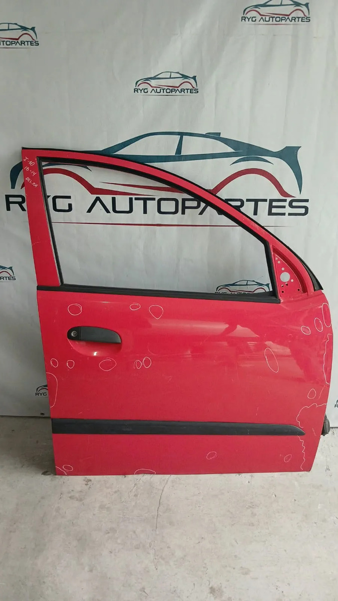 Puerta Delantera Derecha Hyundai I10 2010-2014 Manual Delantera Derecho Rojo