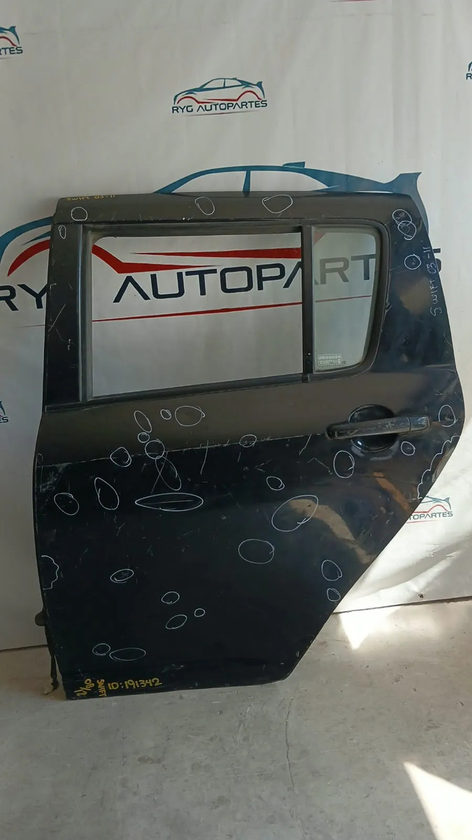 Puerta Trasera Izquierda Suzuki Swift 04-11 Eléctrica Trasera Izquierda Negro