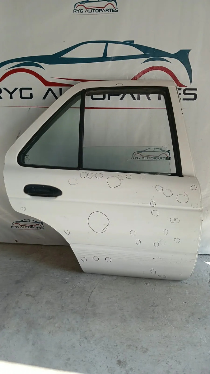 Puerta Trasera Derecha Nissan Tsuru 09-17 Sin Felpa Exterior Trasera Derecho Blanco