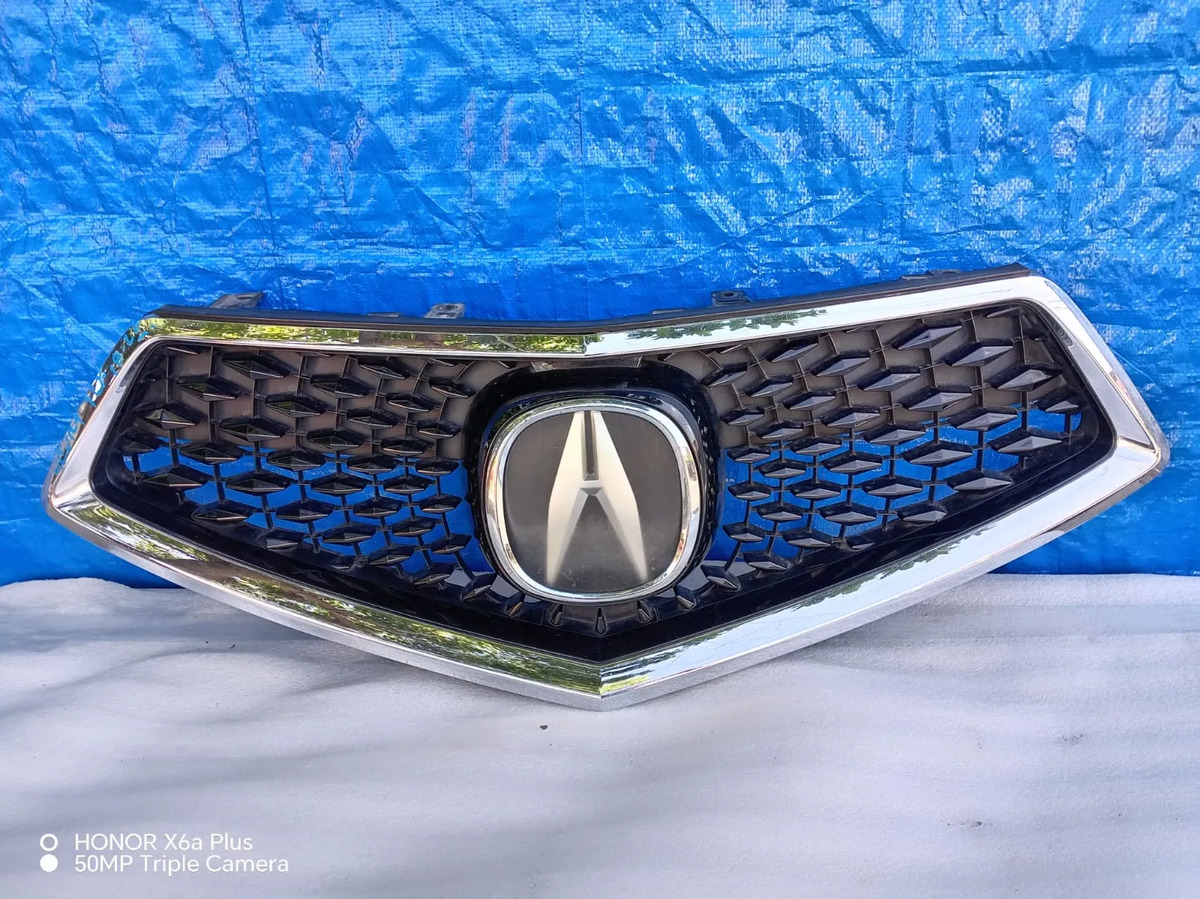 Parrilla Acura Tlx 2018 2019 2020 Plateado Brillante