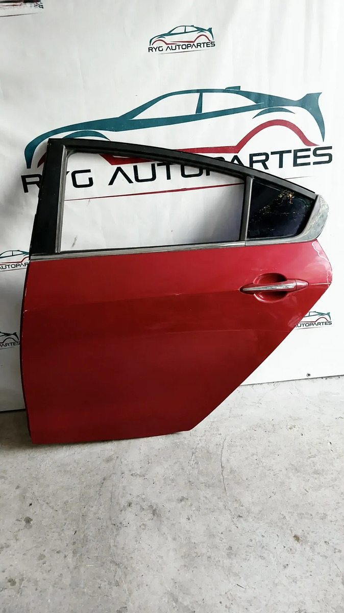 Puerta Trasera Izquierda Kia Forte 2014-2018 Eléctrica (i26) Trasera Izquierdo Rojo