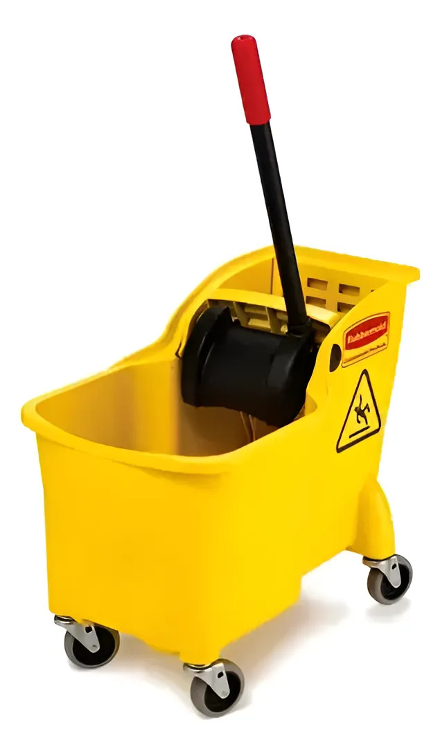 Tina Cubeta Para Trapeador Exprimidora Rubbermaid 29 L Amarillo